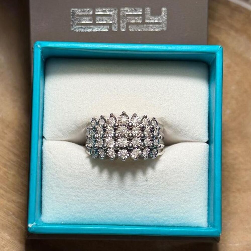 EFFY 925 Sterling Silver Diamond Ring, 0.49 TCW